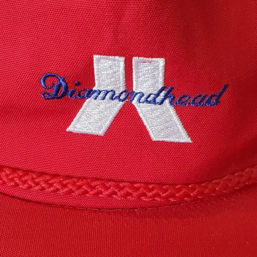 Vintage Hawaii Diamond Head‎ Volcano Red Rope Hat Baseball Cap Adjustable
